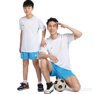 Ensemble de Jersey de football pour enfants personnalisés Ensemble de football de football blanc rouge